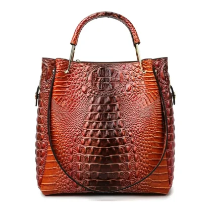 Luxurious Brown and Orange Bag