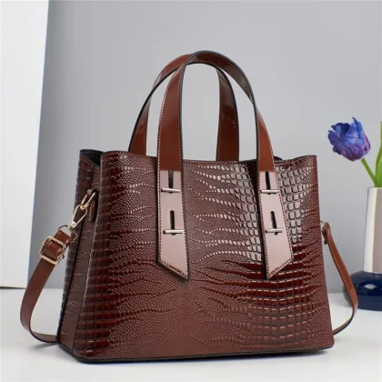 Brown Patent Bag